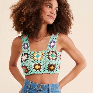 Free People Love + Harmony Crochet Crop Top